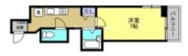 谷町四丁目駅 徒歩5分 4階の物件間取画像